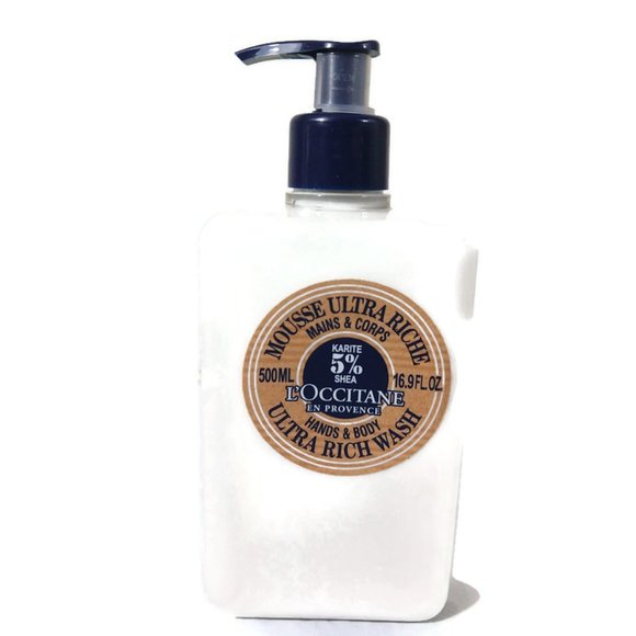 L'Occitane Shea Hands & Body Ultra Rich Body Wash 500 ml / 16.9 oz NEW - Picture 2 of 5